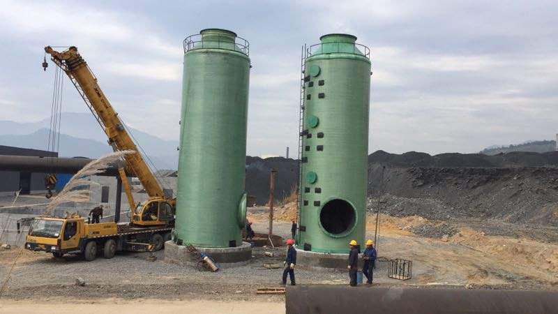 玻璃鋼脫硫塔在裝置過程中的要求 玻璃鋼脫硫塔在裝置過程中的要求